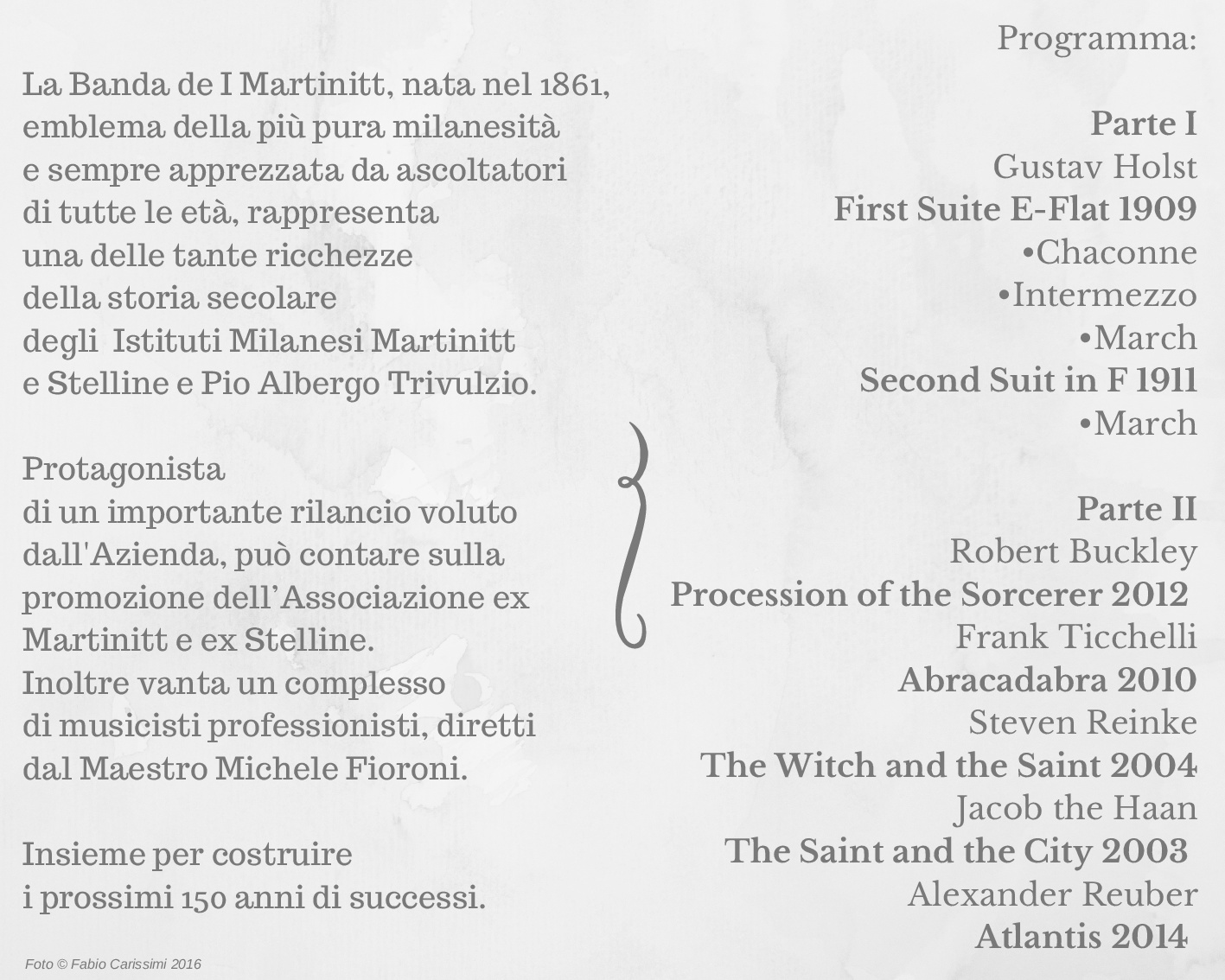 Programma di sala